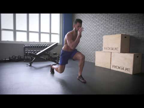 Lunge to lunge jump