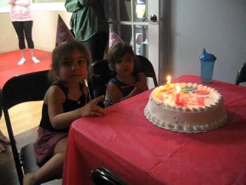 June 8, 2014 Lyla & Juliet's B Day Party 7 Cake Time