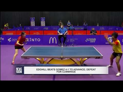 EDGHILL BEATS GOMEZ 4 1 TO ADVANCE; DEFEAT FOR CUMMINGS