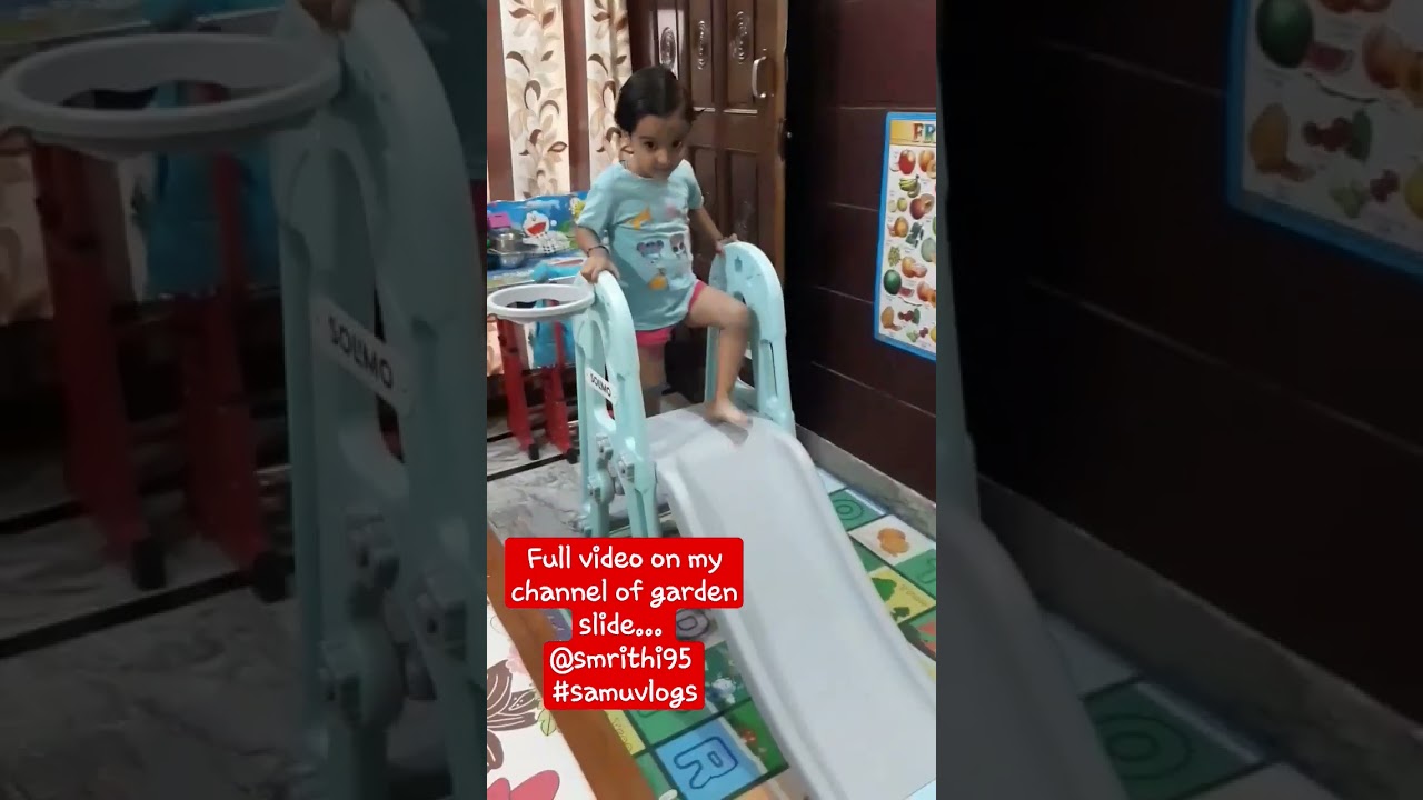 Solimo garden slide😍 #amazonfinds #gardenslide #slide #kidsslide #swings #amazon #samuvlogs #samu