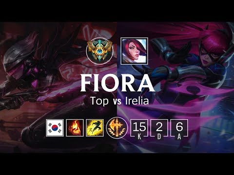Fiora Top vs Irelia - KR Challenger Patch 8.23