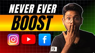 Don't Boost Your Content on YouTube, Instagram & Facebook — The Shocking Truth!