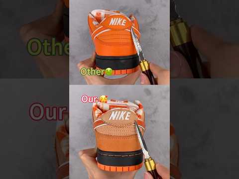 Real Vs Fake Orange Nike SB Dunk #shorts #sneakerhead #viral