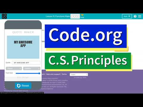 Quote Maker App Code Org