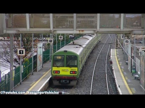Dart Train number 8601 - Booterstown Station, Dublin