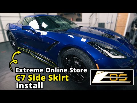 Install & Review C7 ZO6/Z07 Style Side Skirts on 2014-2019 Stingray Corvette Extreme Online Store