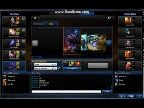 League Of Legends Ranked Champion Select [Old]