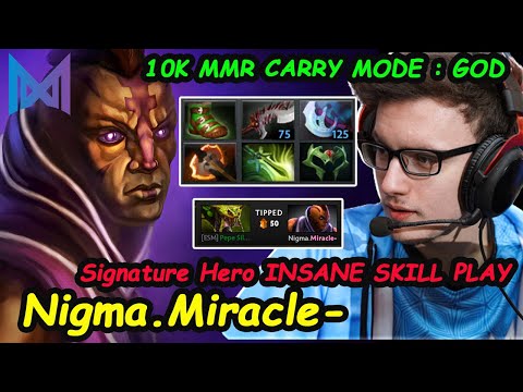 Nigma Miracle - [Anti Mage] M-GOD 10K MMR CARRY Signature Hero Pro Gameplay Pespective Dota2