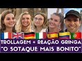 REAÇÃO GRINGA O SOTAQUE MAIS BONITO Trollagem Gabriel Poliglota Em Paris