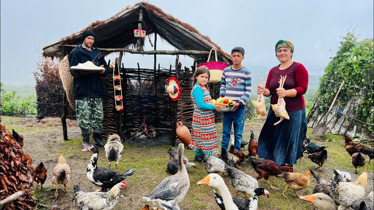 Milking Cows and Making Organic Cheese, Cooking Local Chicken in a Unique Way
