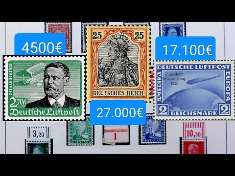 Deutsches Reich teuerste Briefmarken Deutschland seltenste Briefmarken Wert und Katalognummer