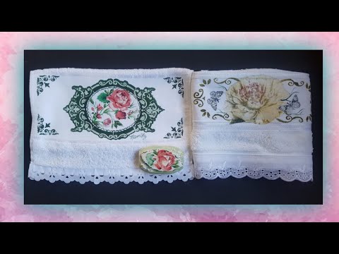 Vídeo Live Fan Page Facebook Arte By Mamiko/ Decoupage em Toalhinha e Sabonete