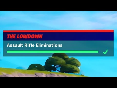Assault Rifle Eliminations (3) - Fortnite The Lowdown Challenges
