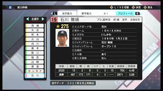 【プロスピ2021】 東京ヤクルトスワローズ 選手能力データ  【プロ野球スピリッツ2021】〈プロスピAのPS4版