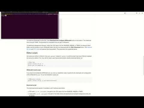 MarineMetagenomeDB: Raw Sequence Data Download on Linux