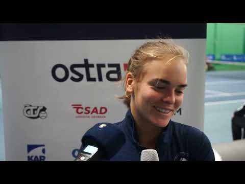 Sára Bejlek po výhře nad Eliškou Ticháčkovou | Tenisová extraliga 2024