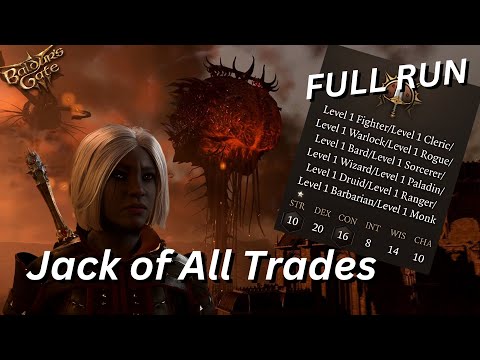 Can you Beat Honour Mode as a Jack of All Trades Character? - Full Run | Baldur's Gate 3