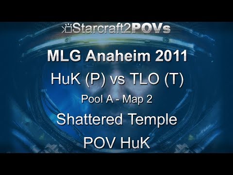 SC2 WoL - MLG Anaheim 2011 - HuK vs TLO - Pool A - Map 2 - Shattered Temple - HuK