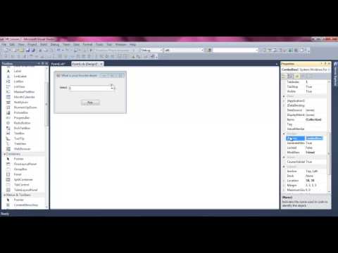 Visual Basic Lesson 1: Beginning GUI Programming
