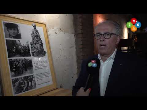 Eerbetoon aan Truus Wijsmuller aan de muur bij Foodbar 1480