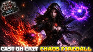 Cast on Crit Chaos Fireball Blood Mage – THIS BUILD IS BROKEN-Path of Exile 2