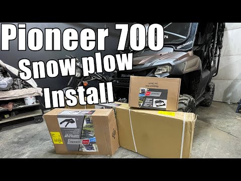 How to install a snowplow Honda pioneer 700 / 2021 Honda pioneer SXS 700 / MAX’S MOTO SHOP