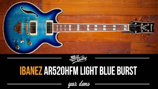 Video thumbnail for Ibanez AR520HFM Light Blue Burst - Gear Demo by Max Guitar Store
