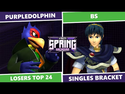 Spring Arcadian 2023: Losers Top 24 - Purpledolphin (Falco) Vs BS (Marth) SSBM Singles