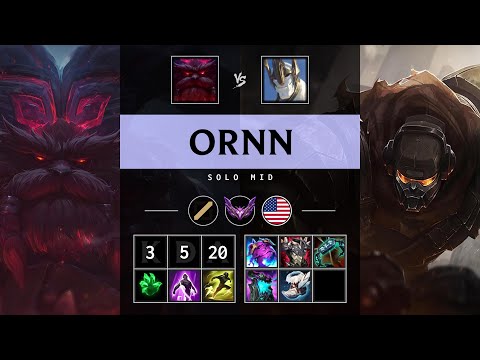 Ornn Mid vs Galio - NA Master Patch 25.08