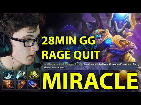 MIRACLE- Tinker GOD 28MINS GG RAGE QUIT DOTA 2 PRO MIRACLE
