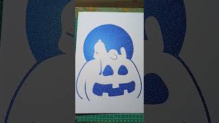 Paper Cutting Art - Snoopy Jack O Lantern Pumpkins Carving Stencil #stencil #papercut #pumkincarving