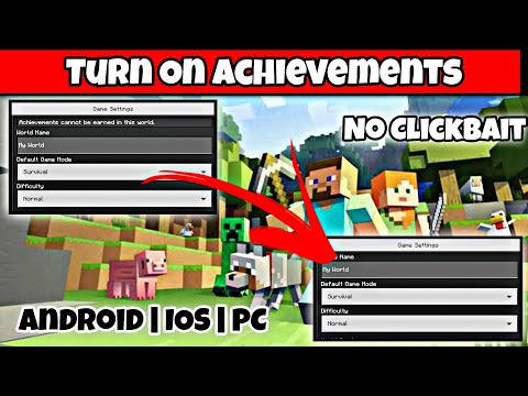 *NEW* | How To Turn On Achievements in Minecraft Pe After using Creative Mode | #Hindi