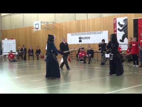 Deutsche Kendo Einzelmeisterschaft 2016 Finale Damen - Meinberg vs Kumpf