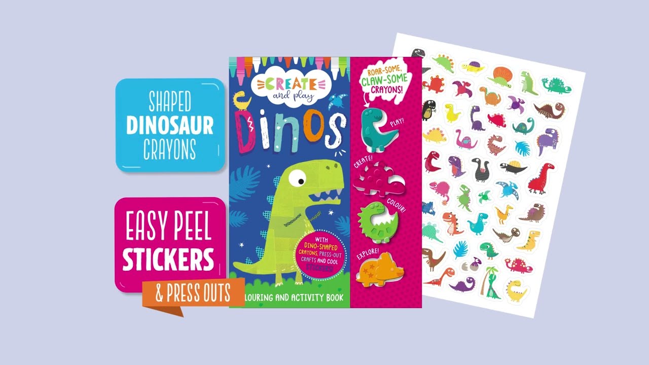 Create and Play: Dinos Colouring and Activity Book
