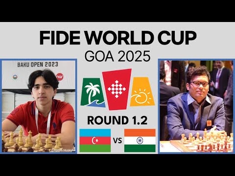 Ahmad Ahmadzada vs Surya Shekhar Ganguly | FIDE World Cup 2025 | Round 1.2