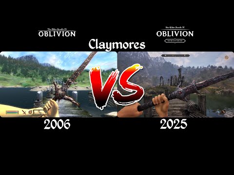 Oblivion Weapon Animations (1st person): Remaster vs Original