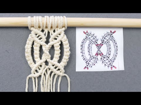 Macrame ABC pattern sample 17
