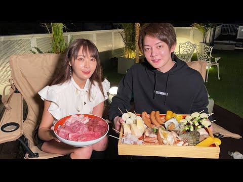 てんちむが青汁ヒルズに住むことになったので、最高のBBQで歓迎しました!