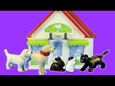 Playmobil City Animal Life Pet Shop Building Set Build Review - Animal Toys Video