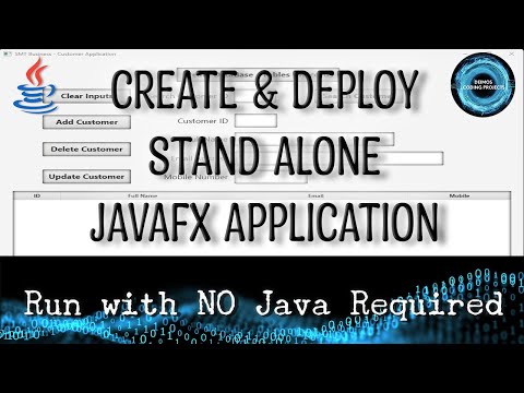Java FX Create & Deploy Stand Alone Application - Compile JAR Executable & Custom - JRE Package🛠️