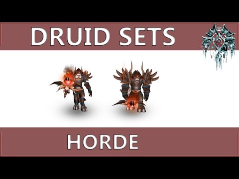 WOW Classic: Druid Horde all Sets and Animations