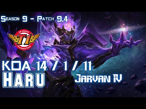 SKT Haru JARVAN IV vs ZAC Jungle - Patch 9.4 KR Ranked