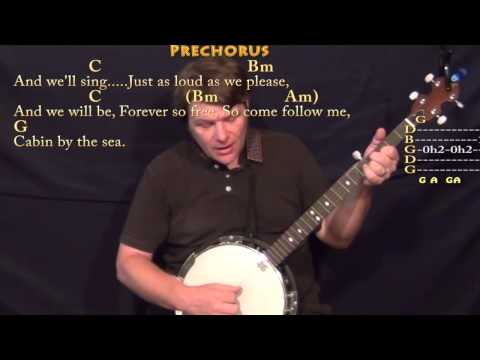 Cabin By the Sea (Dirty Heads) Banjo Cover Lesson in G with Chords/Lyrics