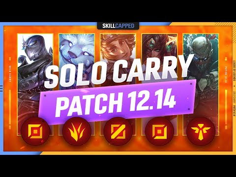 3 BEST SOLO CARRY Champions for EVERY ROLE in PATCH 12.14 - League of Legends