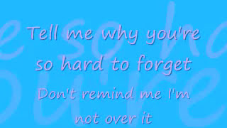 A Little Too Not Over You by David Archuleta with lyrics