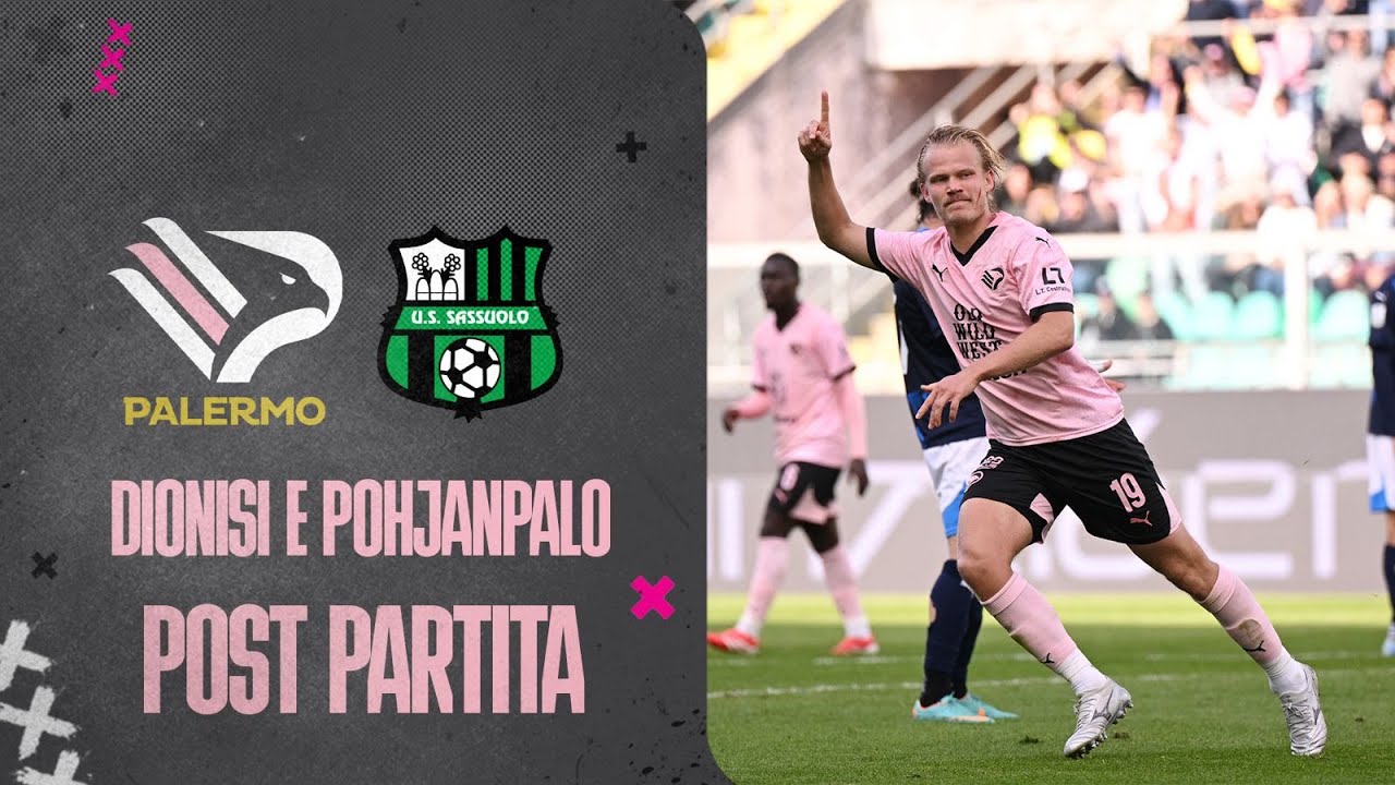 Palermo-Sassuolo 5-3: Dionisi e Pohjanpalo nel post partita