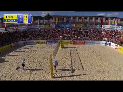 Beachvolley-Stoyanovskiy/Yarzutkin vs.Berntsen/Mol-2017 CEV U22 European Championship-Final