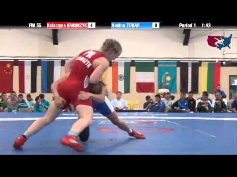 55 KG RR3 - Katarzyna Krawczyk (POL) vs Nadine Tokar (SUI)