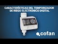 Temporizador de riego digital | Ajuste electrónico | Apto para jardín | 4 funciones