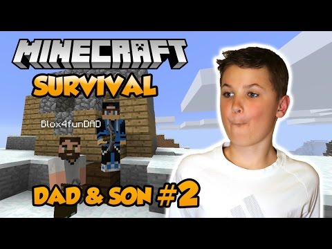 We Finally Found Some Iron ! | Let's Play Dad & Son Minecraft Multiplayer Survival 1.12